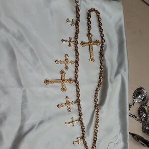 Gold Cross Chain Belt